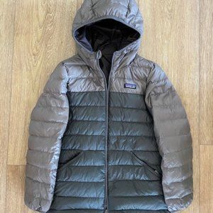 Kids Patagonia Reversible Down Hooded Jacket